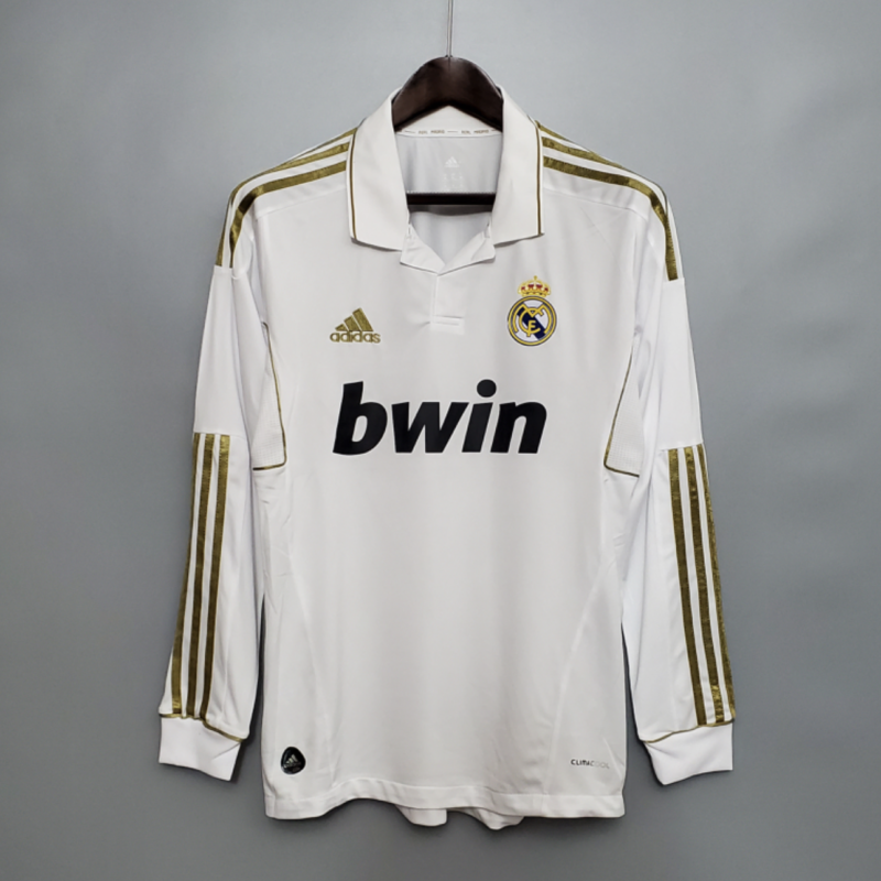 Retro Real Madrid 11/12 Long Sleeve Home Kit